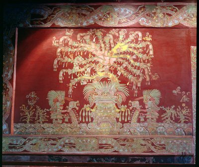 Reproduction of the fresco from the Palace of Tepantitla by Teotihuacan